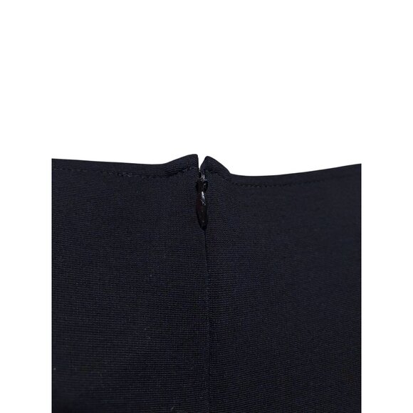 New Ann Taylor Midi Dress 12 Stretch Jersey Shift Military Buttons Minimalist - Picture 7 of 11